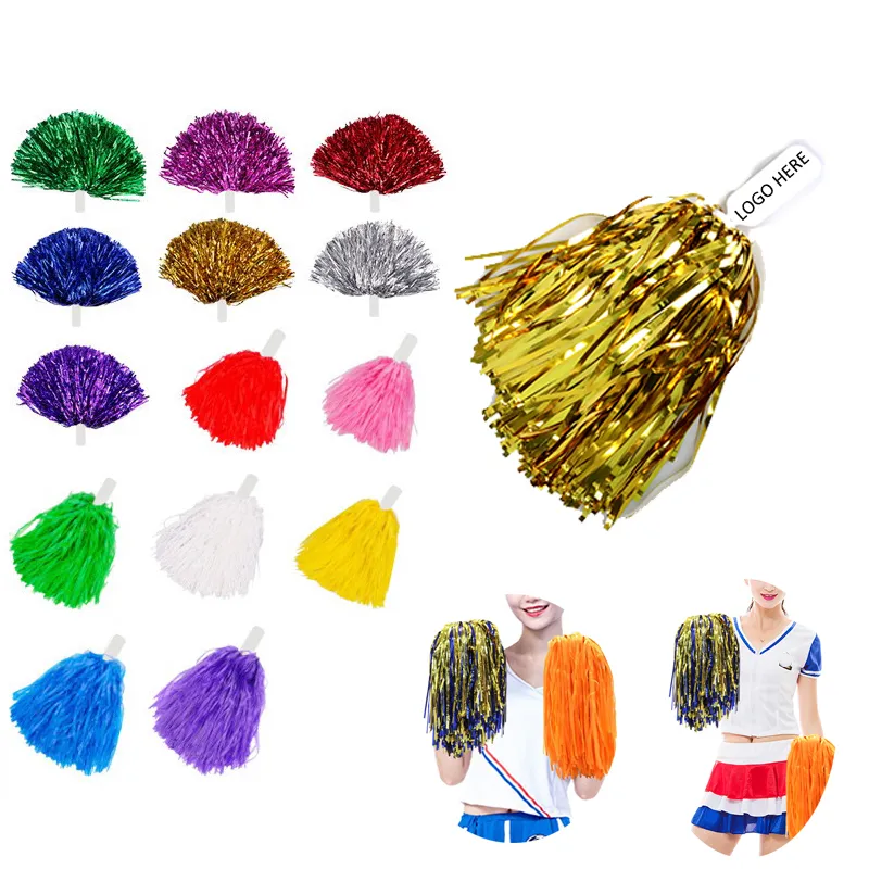 Plastic Cheerleading Pompoms with Handle 3