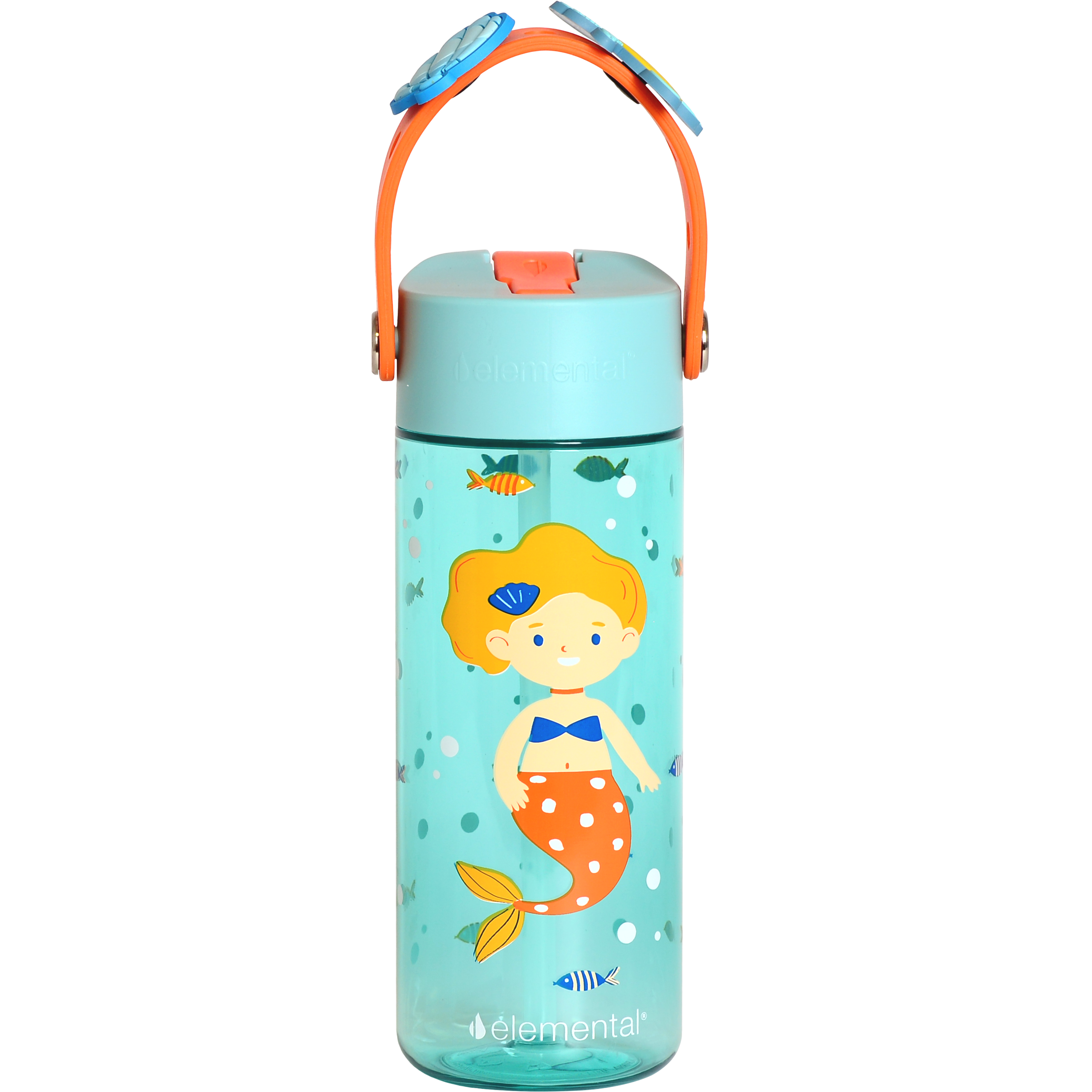 Elemental® Splash Charm 18oz Tritan Water Bottle - with Drinking Spout and Straw 7