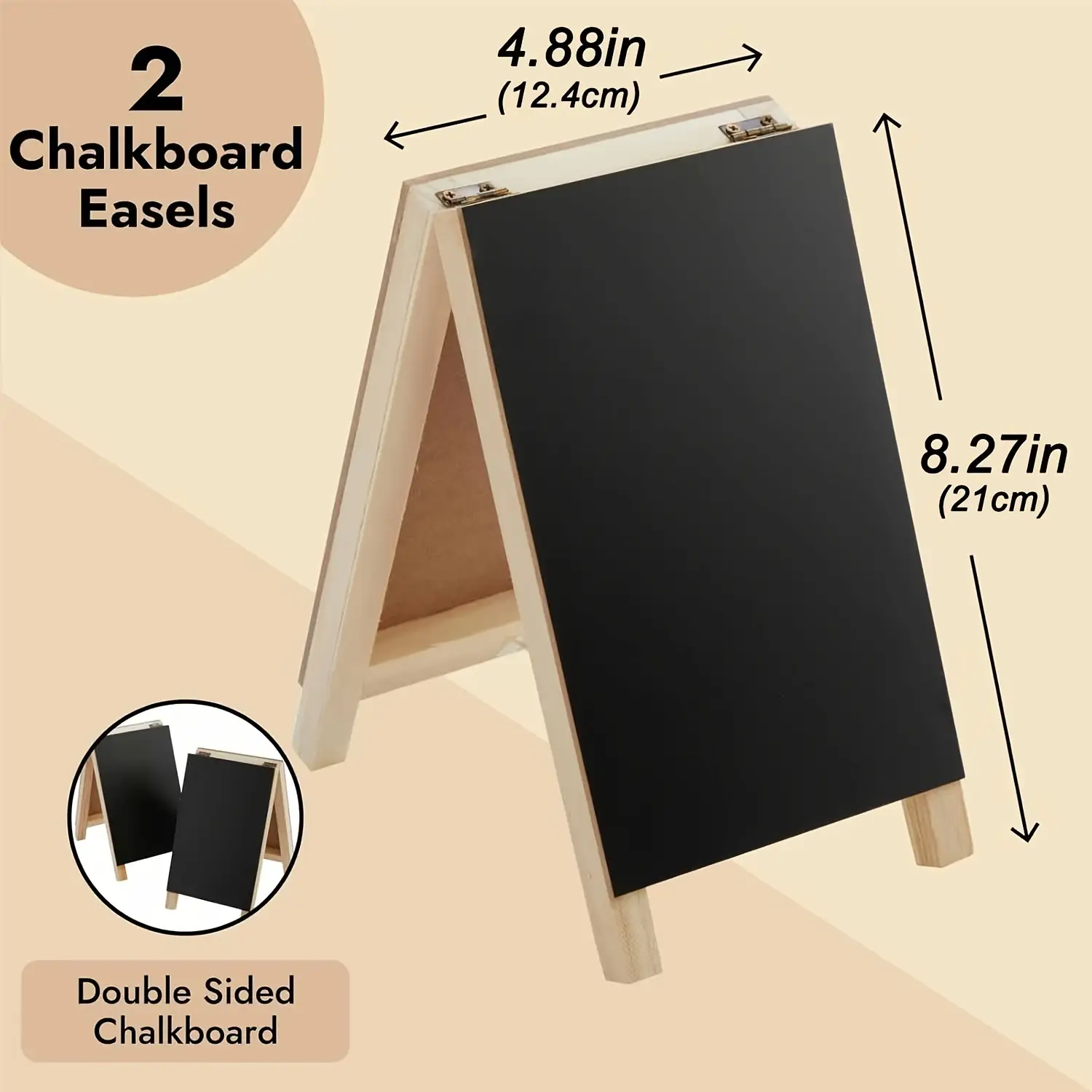 Foldable Double-Sided Chalkboard Stand 4