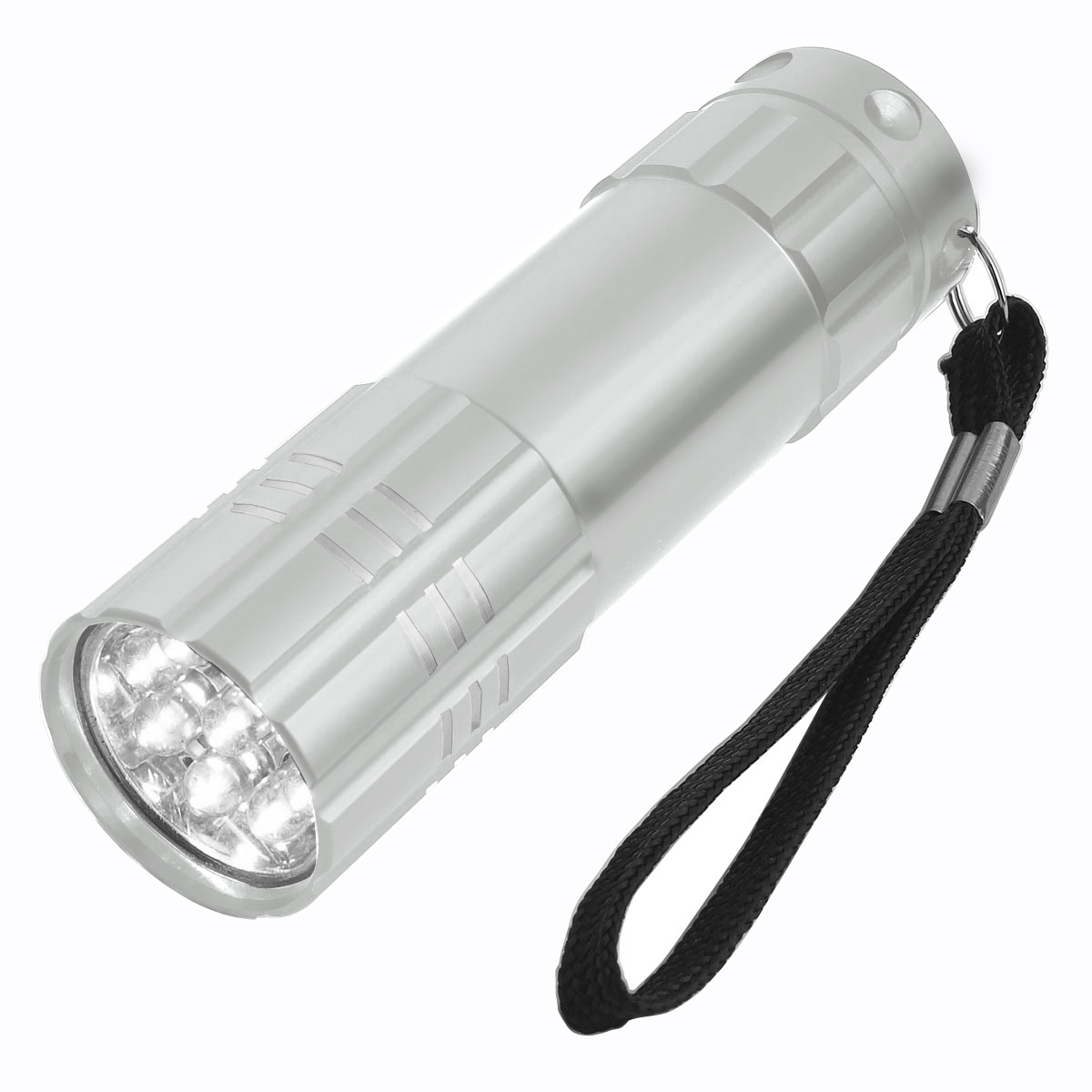 Aluminum LED Flashlight With Strap 1