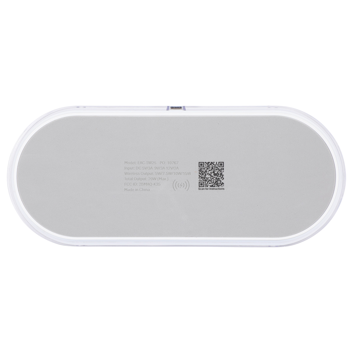 Twin Deck 2-in-1 Wireless Charger with Ambient Light 7