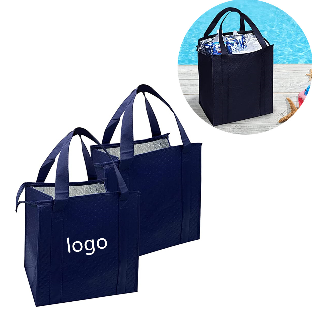 Large Insulated Reusable Grocery Bag 2