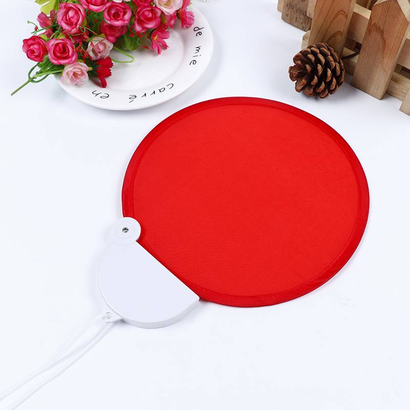 Twist Foldable Round Fans with Lanyard 4