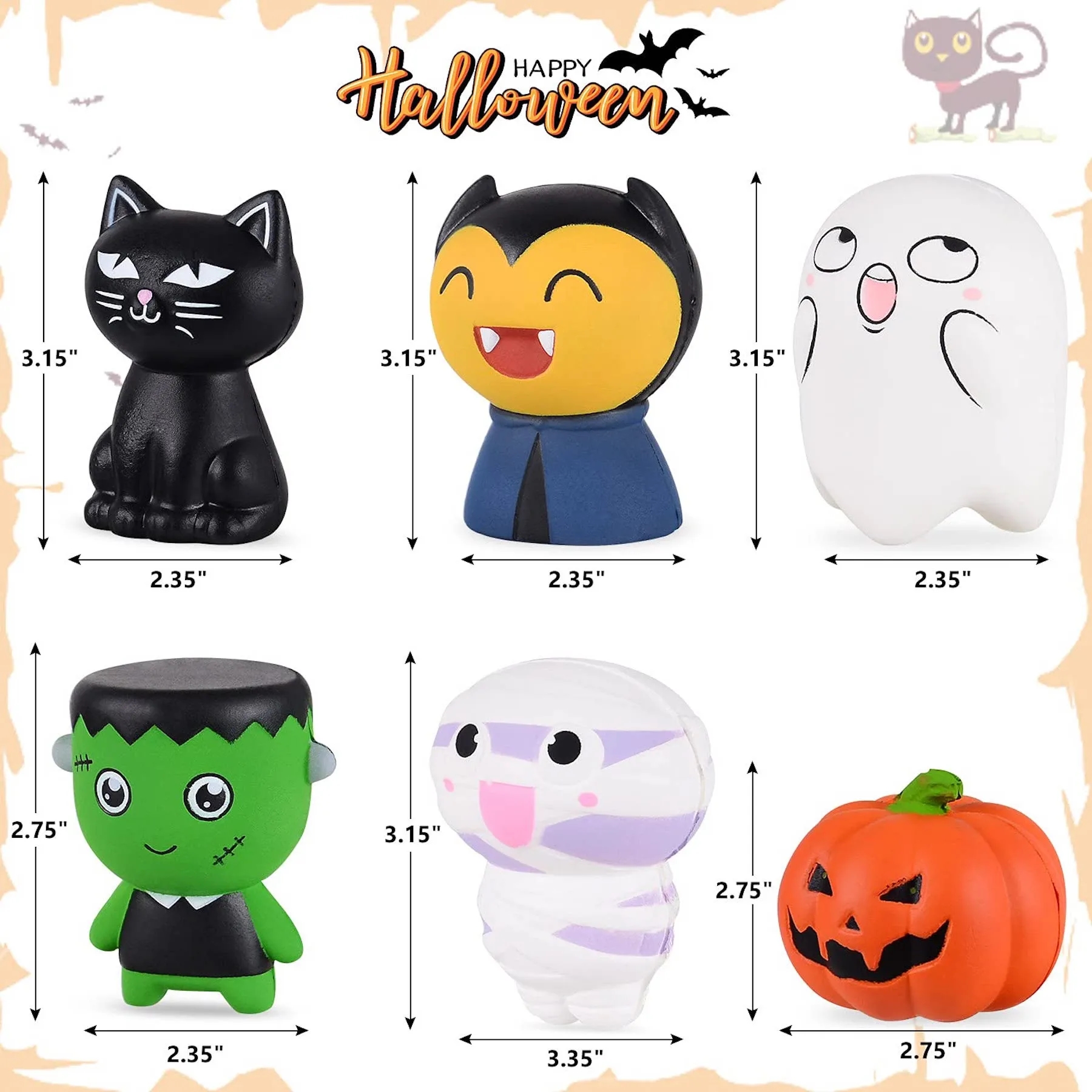 Halloween Slow Rising Stress Reliever Toy 7
