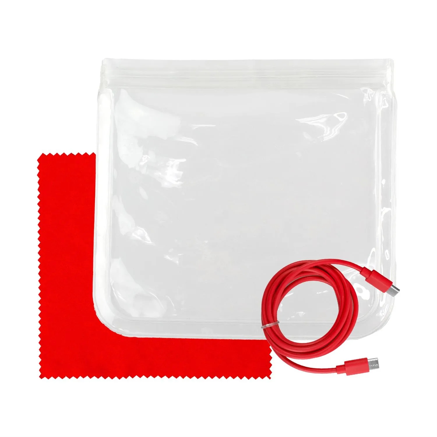 Clear C to C Cable & Cloth Set 19