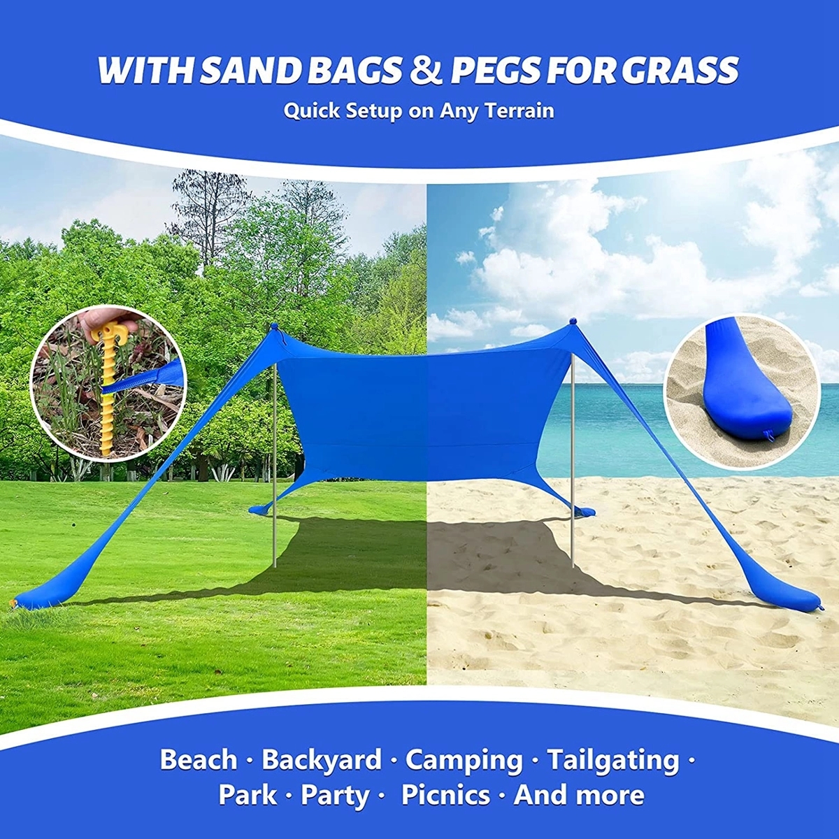 Portable Pop Up Beach Tent 5