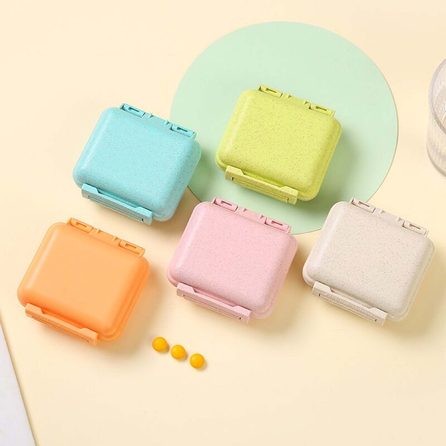 Compact Two-Tier Travel Pill Organizer 5