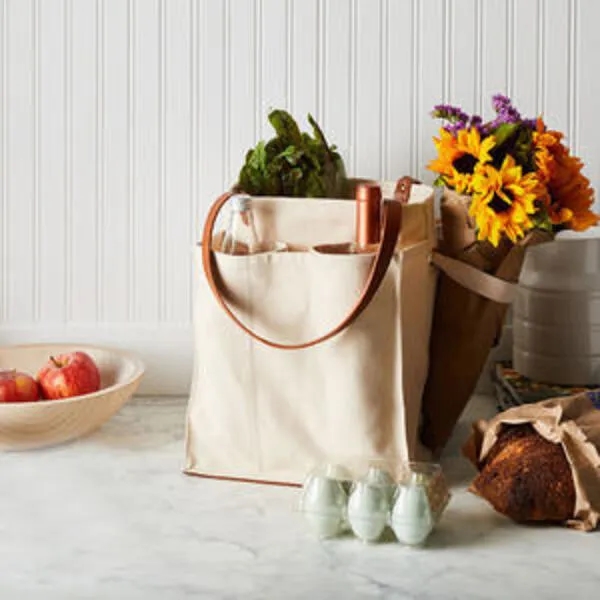 Custom Supermarket Eco-Friendly Shopping Tote, custom tote bag with logo imprint 2