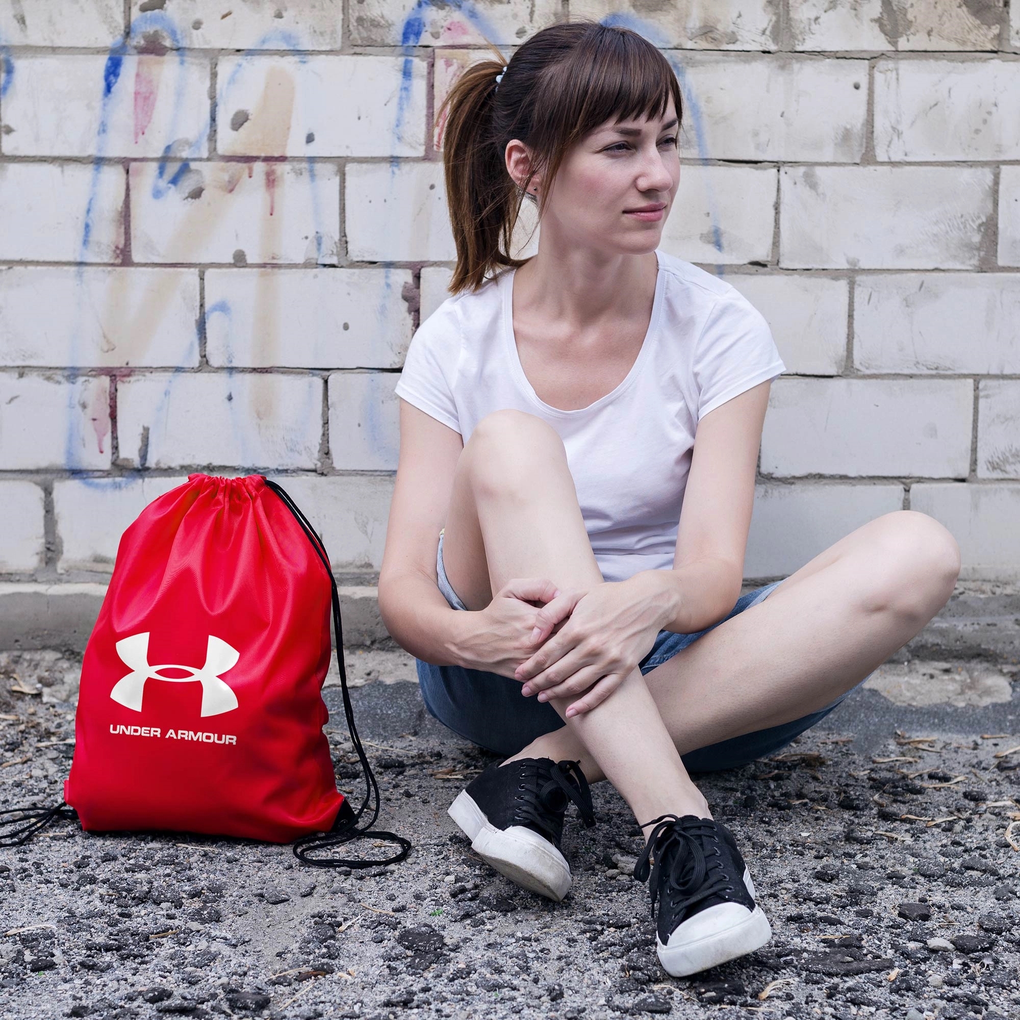 14.5 x 17.5 Eco-Friendly 80GSM Non-Woven Drawstring Backpack 12