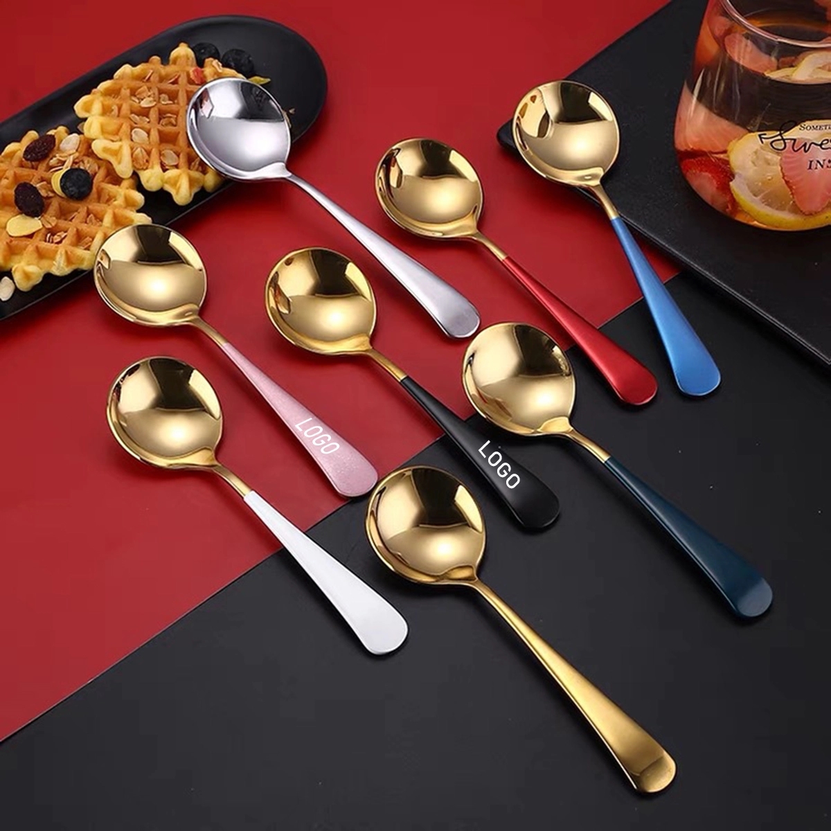 Stainless Steel Round Spoon 2