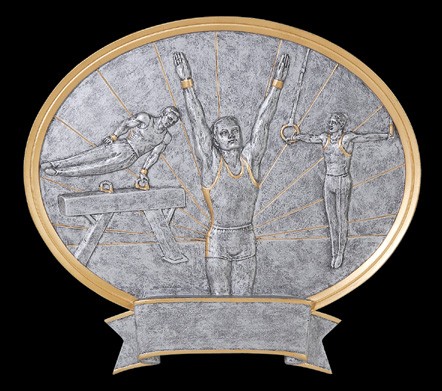 8" Gymnastics Male Legend Plate 2