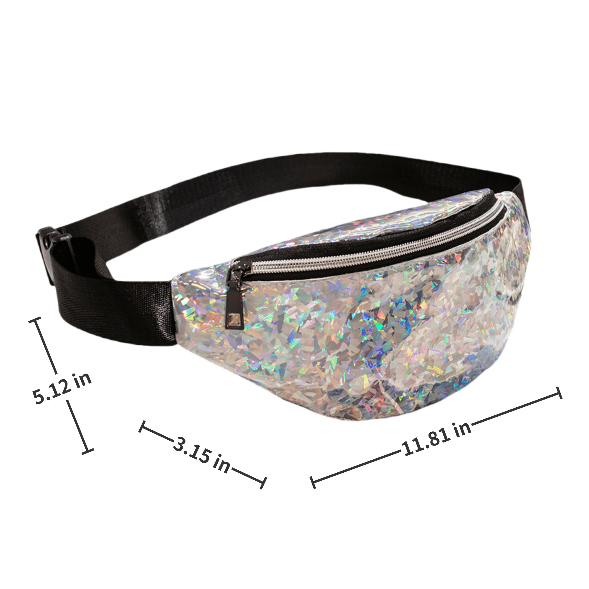Shiny Multi-Wear Fashion Belt Bag 4