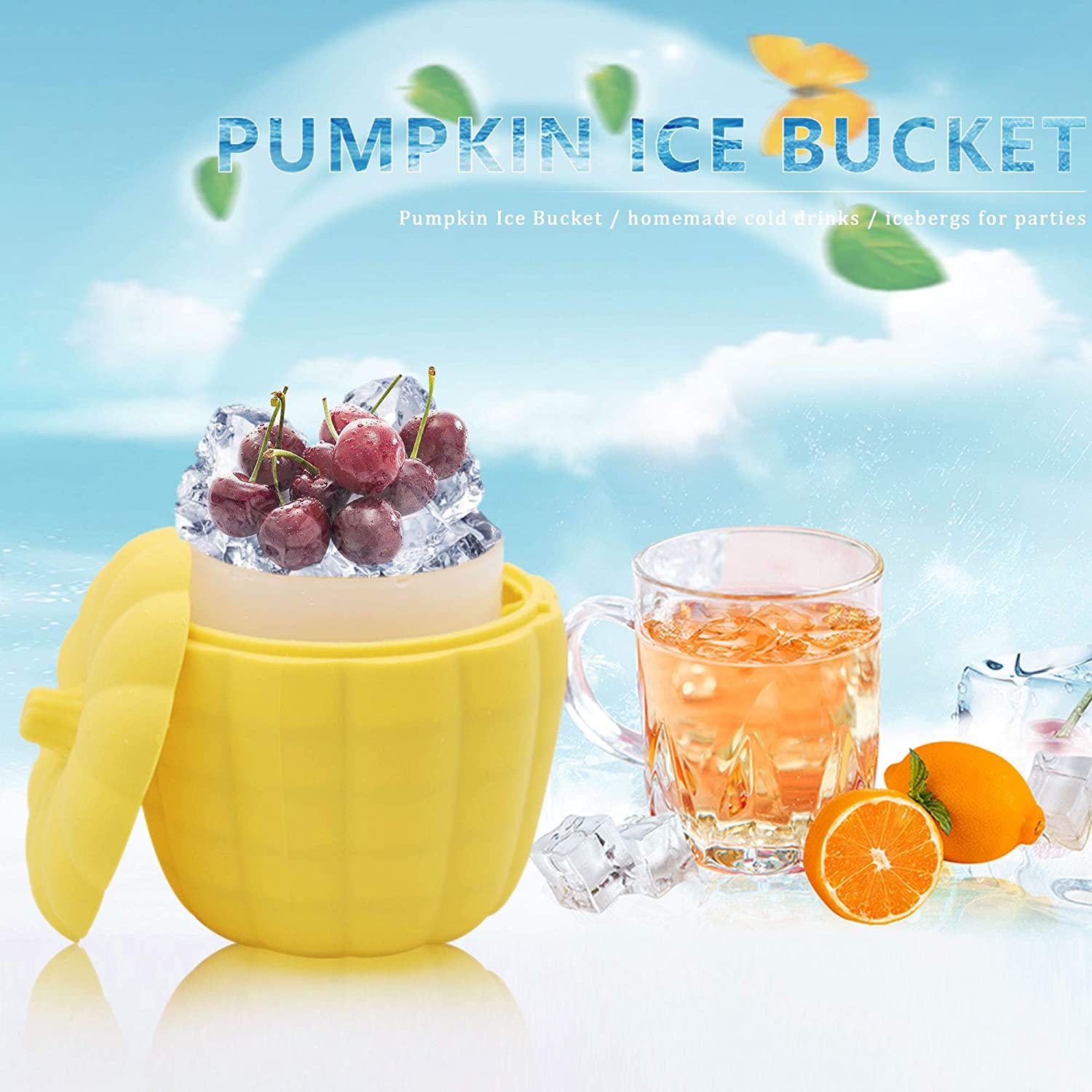 Ice Cube Maker Improved-Pumpkins Ice Bucket 9