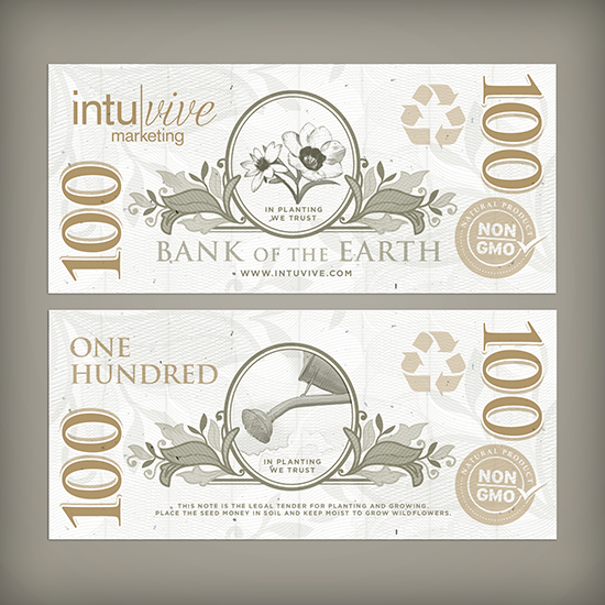 $100 Seed Paper Bills 2