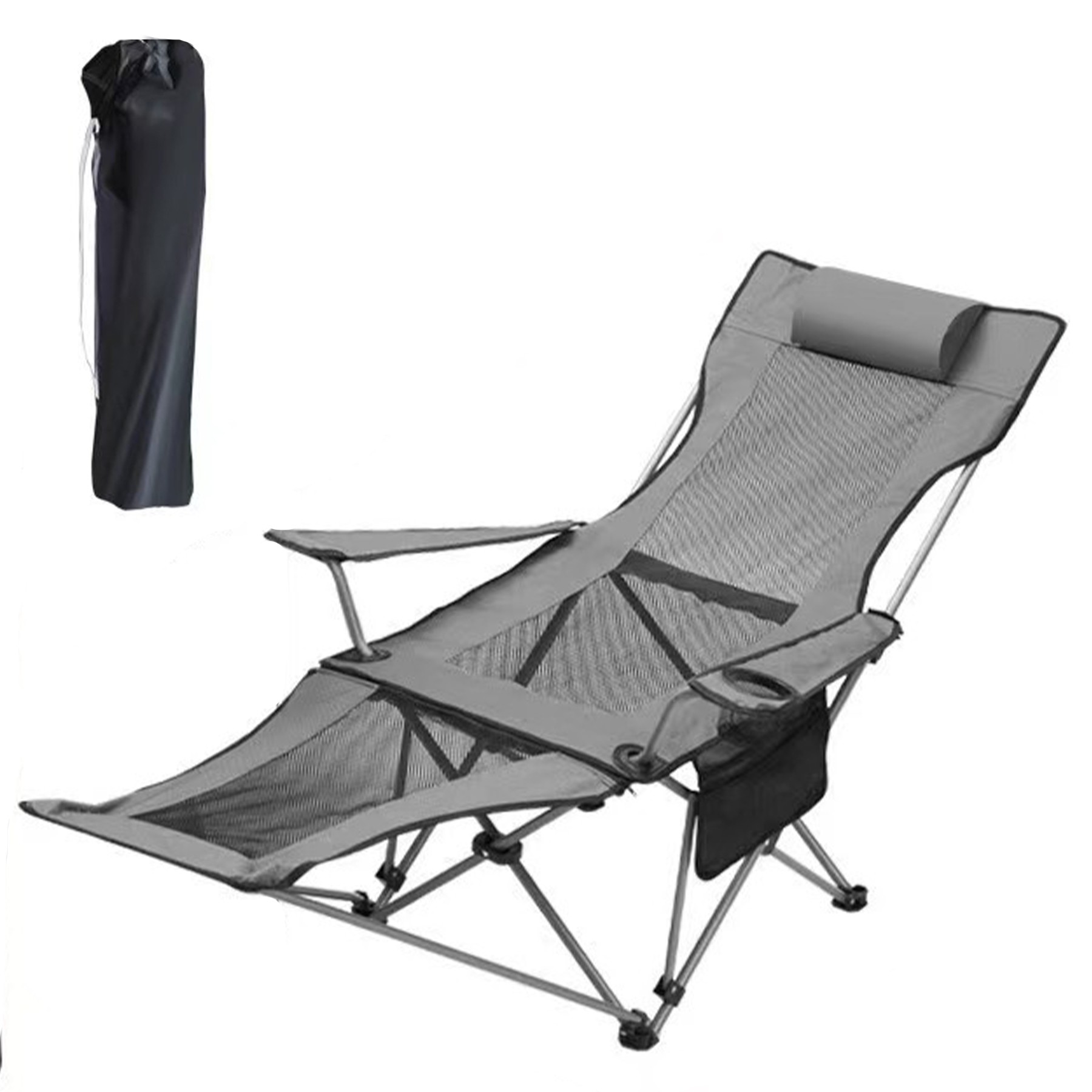 Foldable Camping Chair with Footrest 7