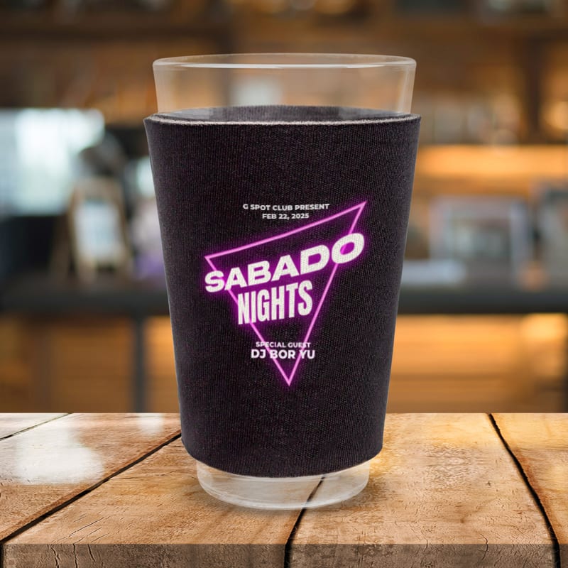 Full Color Foam Pint Glass Sleeves 5