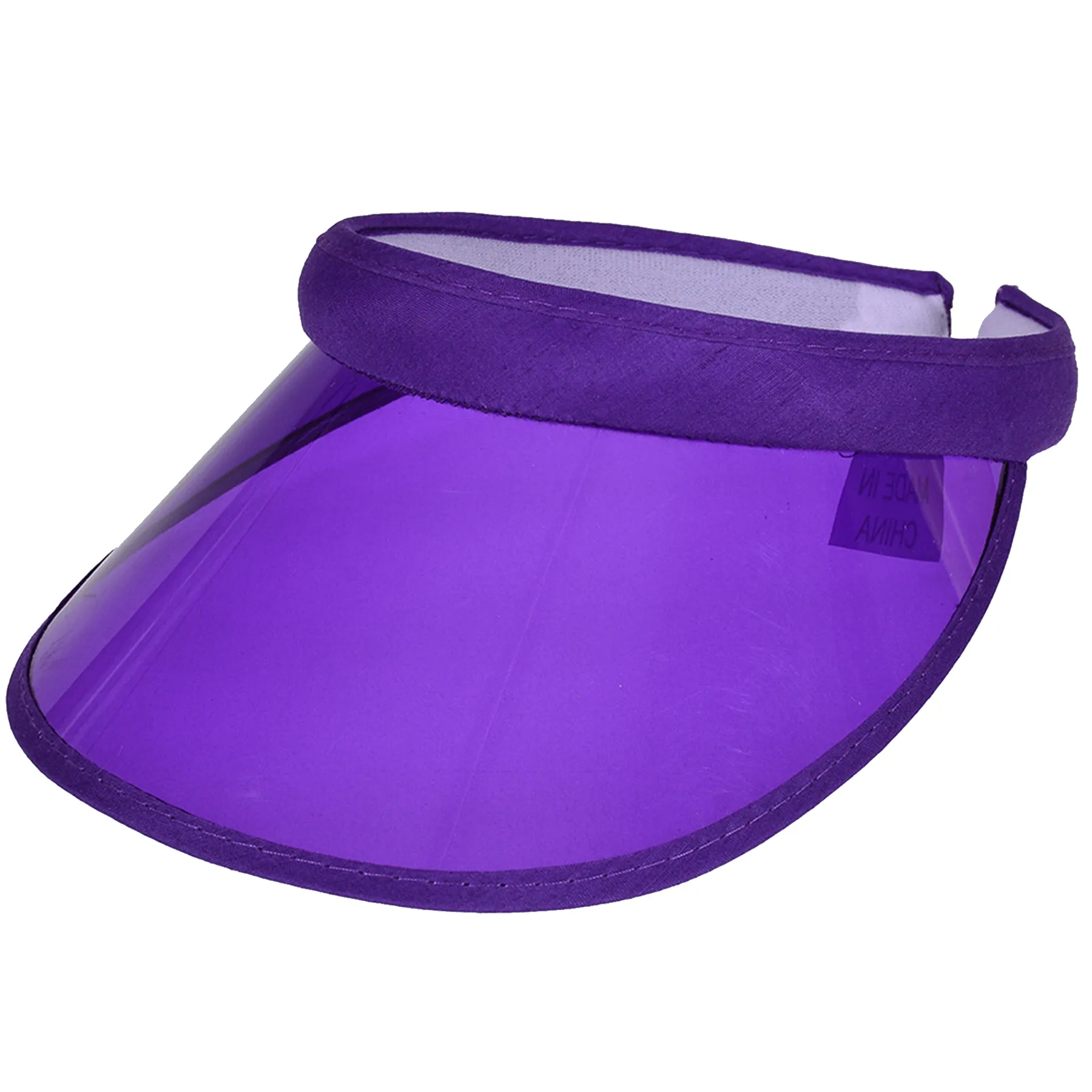 Unisex Sun Visors Plastic Clear Cap 4