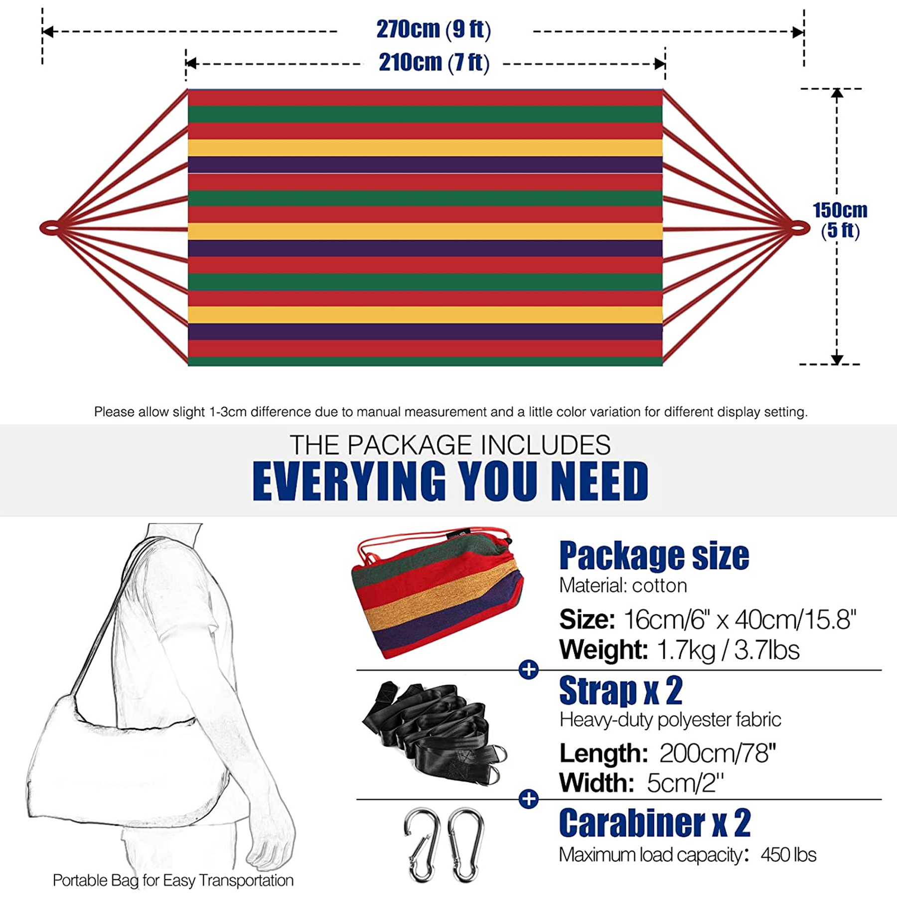 Portable Cotton Hammock 2