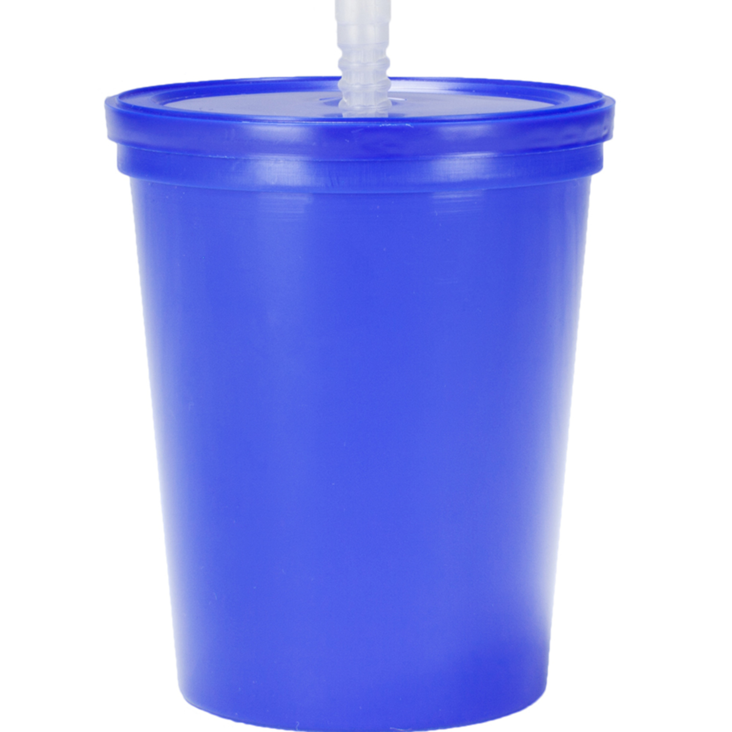 Plastic Stadium Splash Cups with Lid and Straw, 16 oz. 7