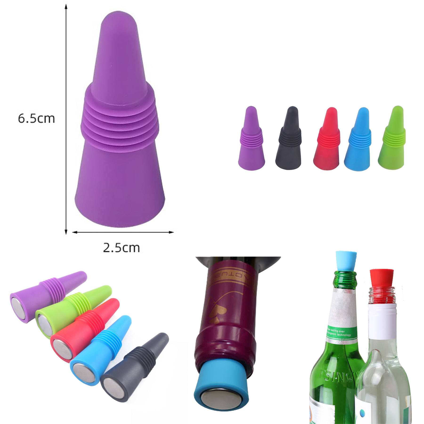 Silicone Wine Bottle Stopper 1