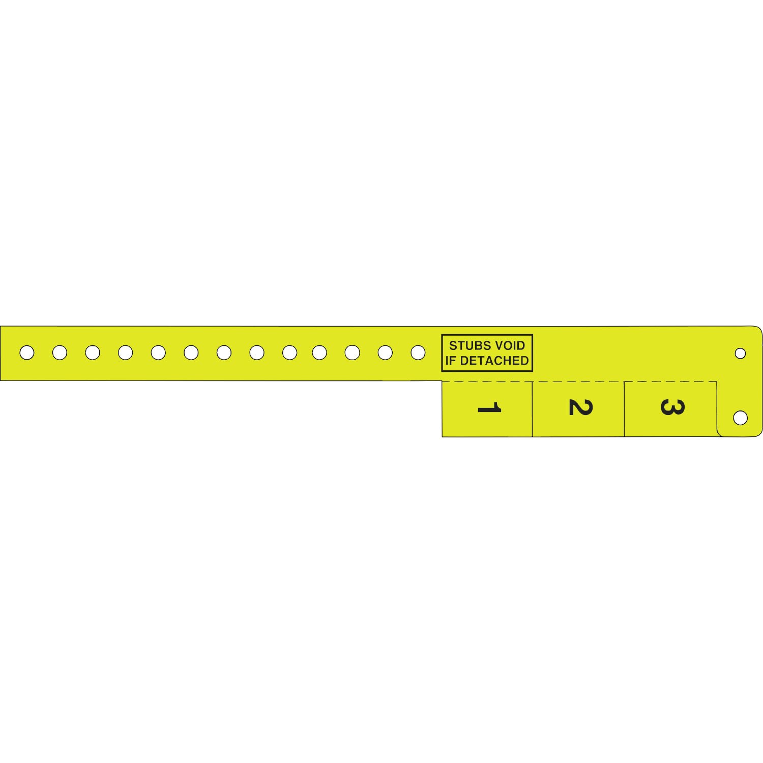 Multi-Tab Vinyl Wristband with 3 Tabs 3