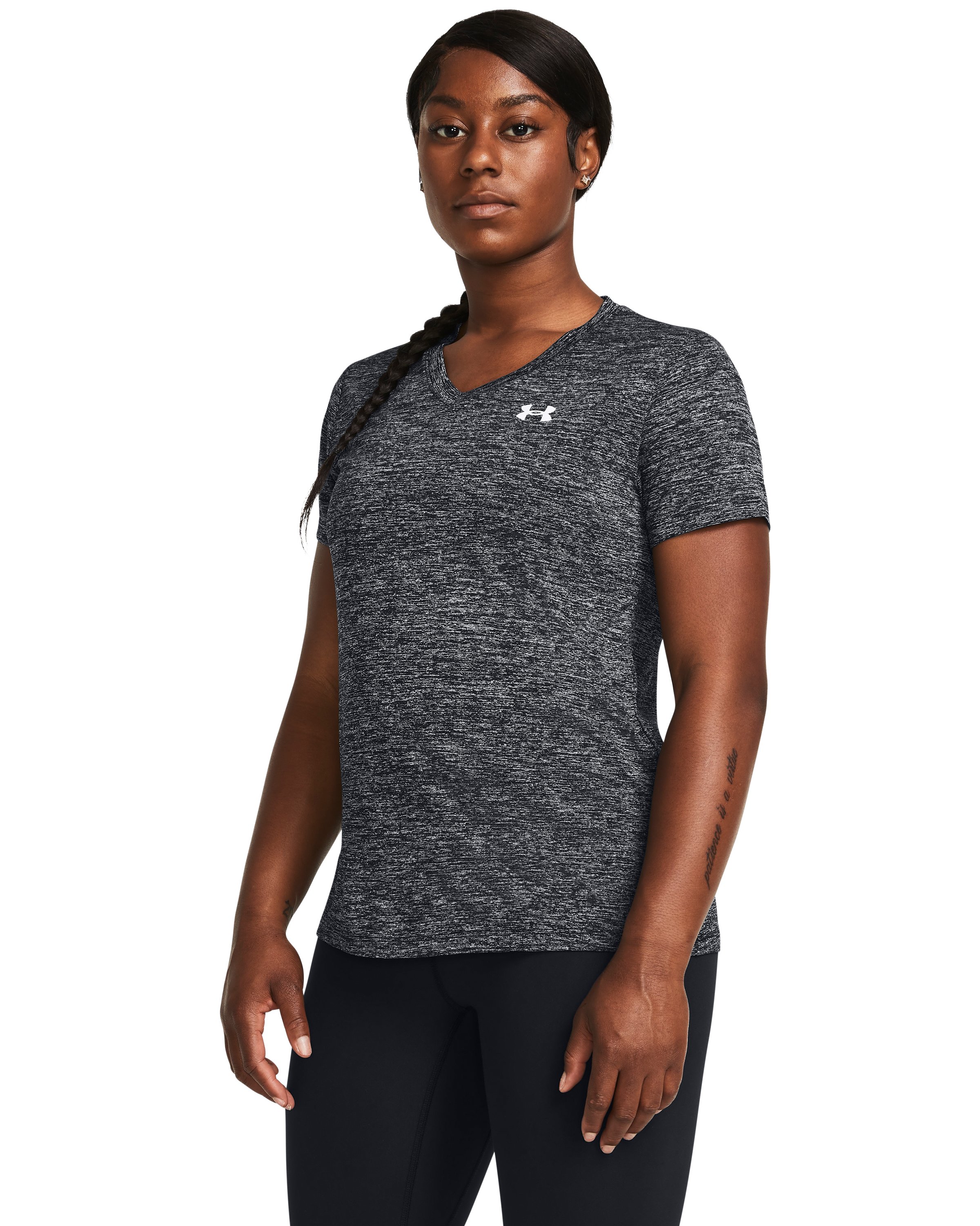 UA Tech Twist Women's V-Neck Short Sleeve 7