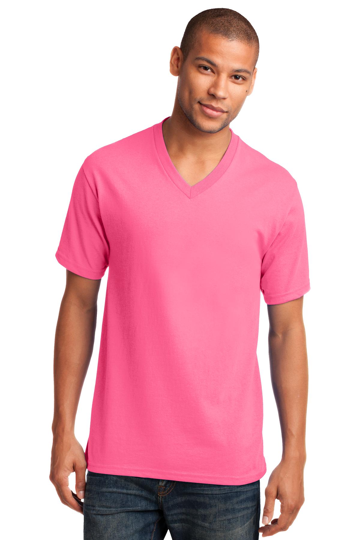 Port & Co Core Cotton V-Neck Tee. PC54V 13