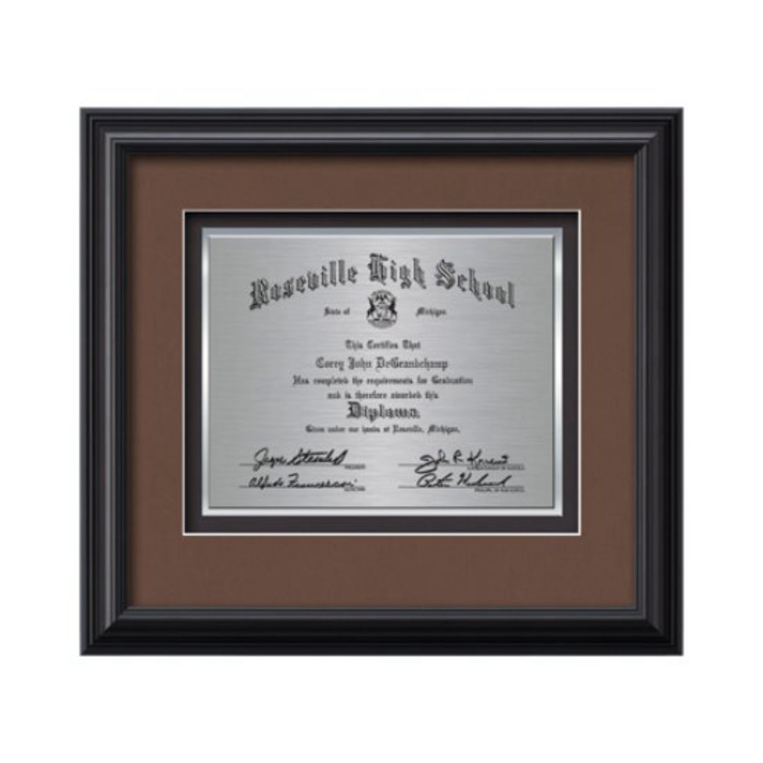 Monarch Certificate TexEtch - Black 5