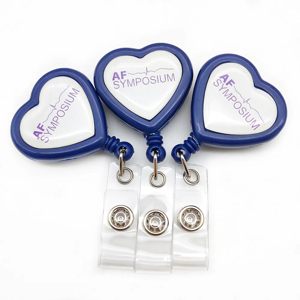 Heart Shape Retractable Badge Holder 2