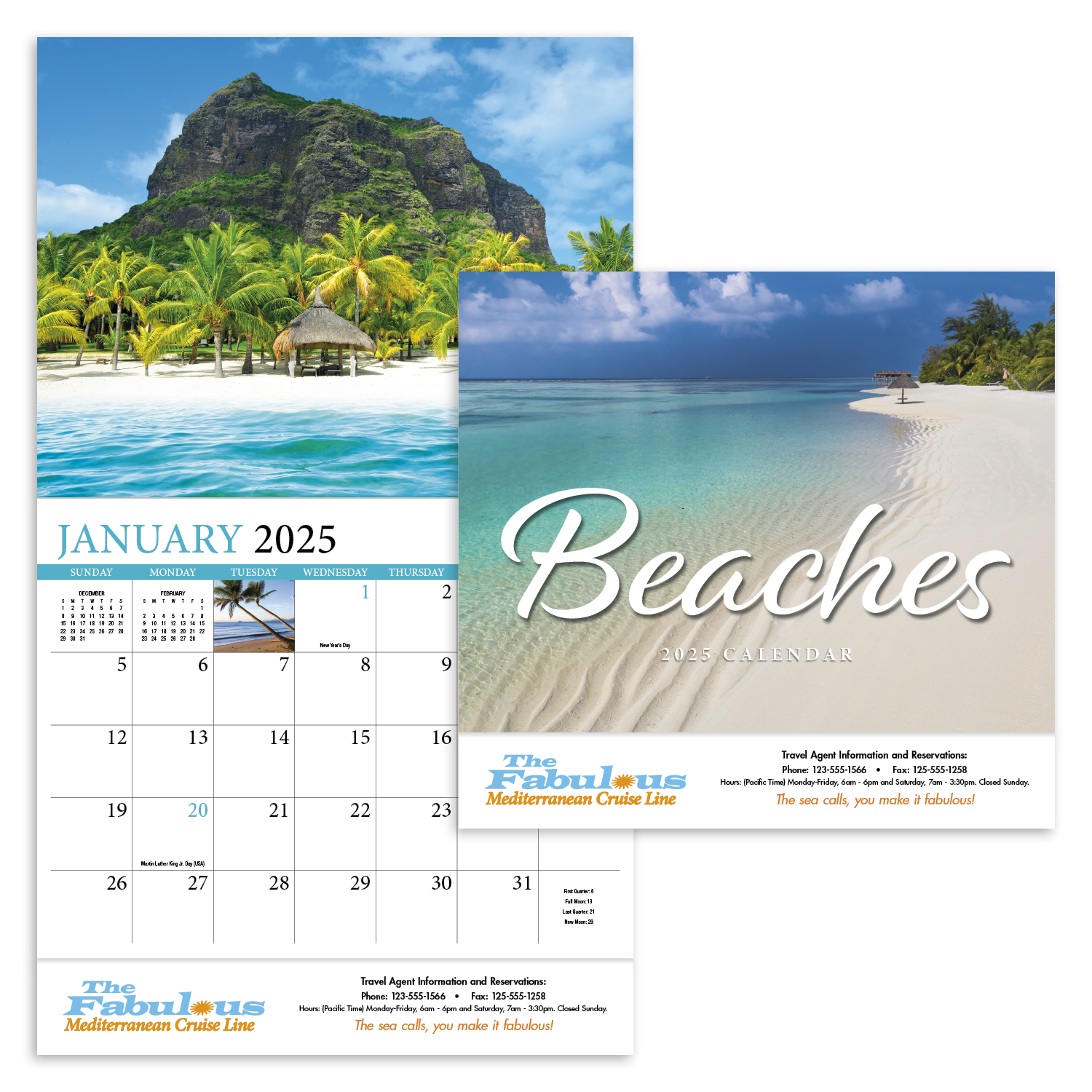 HotLine® Products Beaches Appointment Calendar - Stapled 2