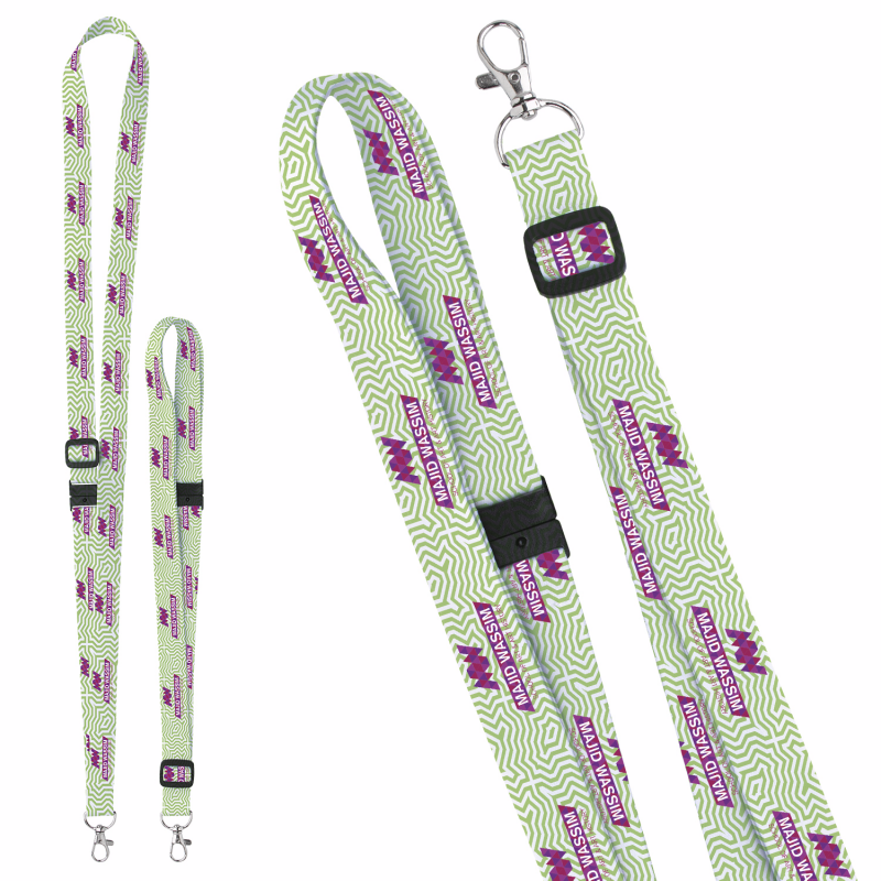 Universal Source® 3/4" Adjustable Polyester 4 Color Lanyard 1