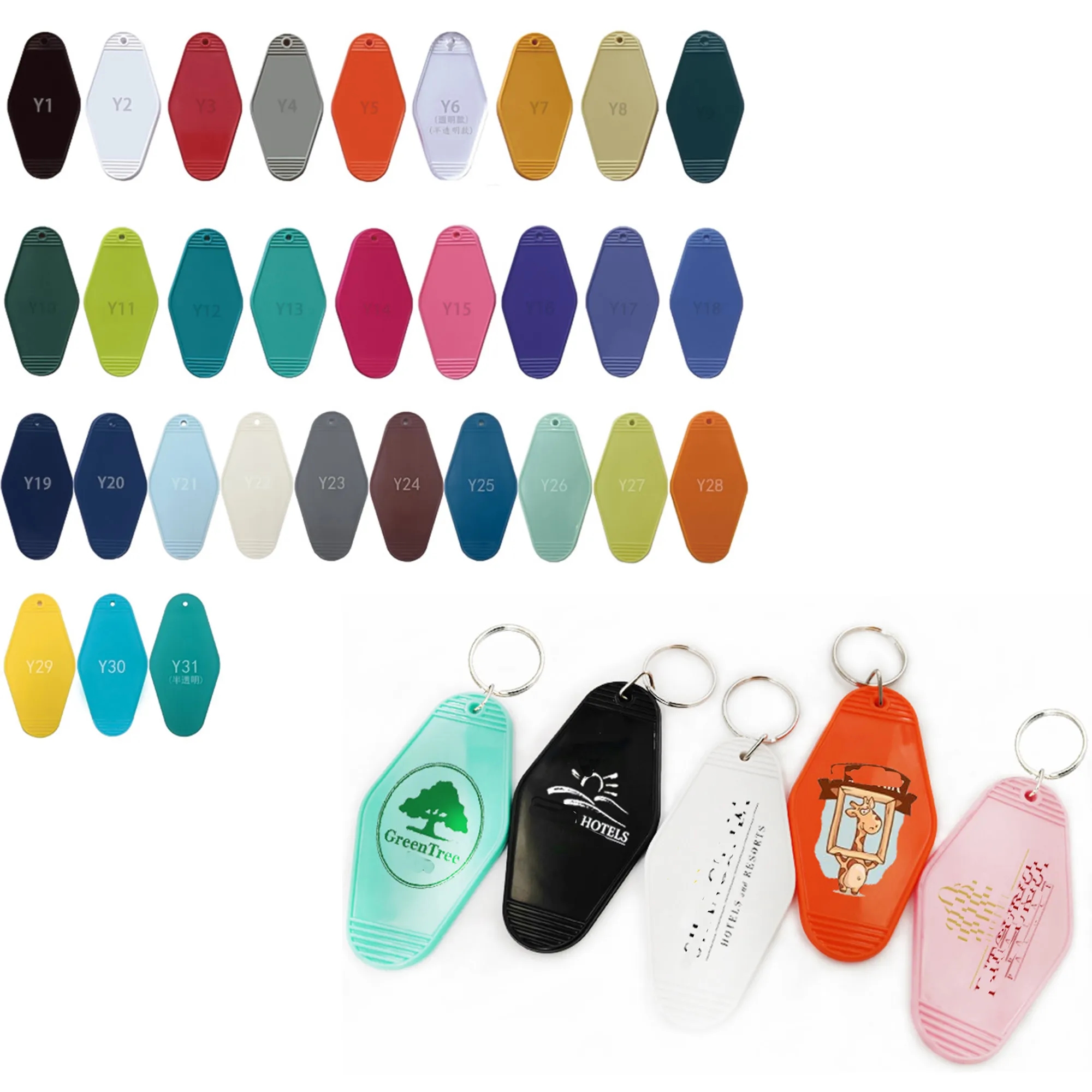 Vintage Key Tag Retro Kaychain 2