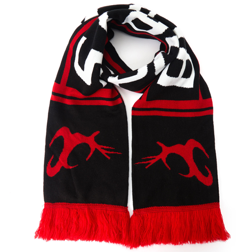 Custom Circular Knit Stretch Acrylic Scarf with Tassel - 5