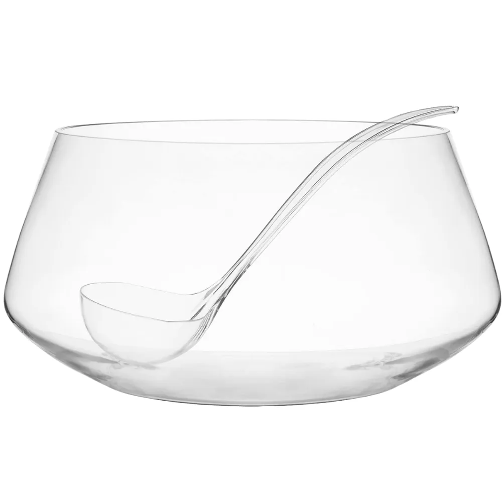 8-Piece Punch Bowl Set with Acrylic Ladle 12