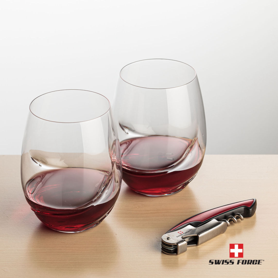 Swiss Force® Opener & Bartolo Stemless Wine 9