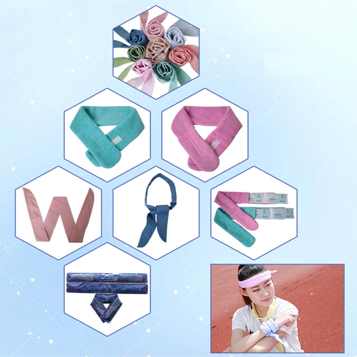 Neck Forehead Ice Cooling Wrap 4