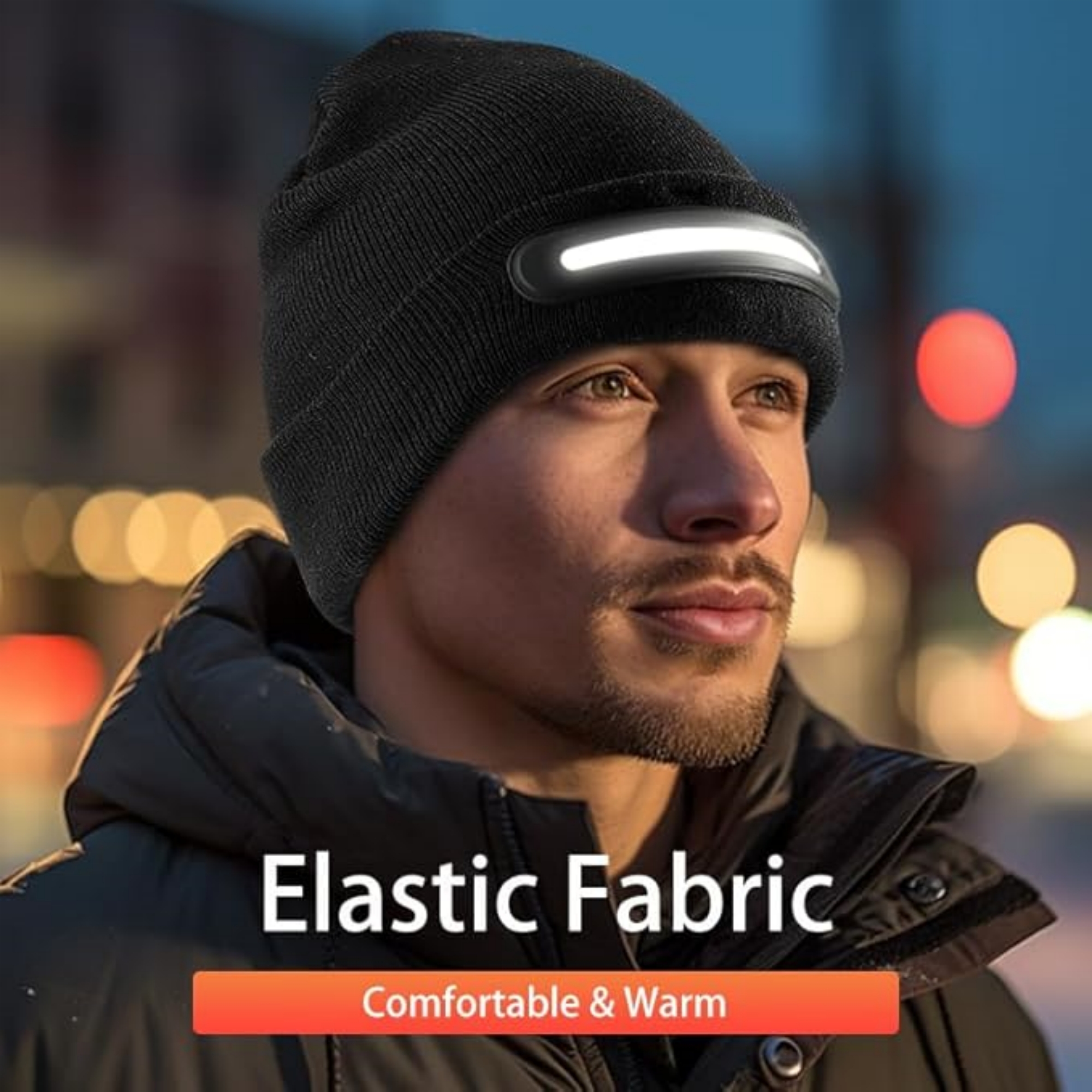 Beanie With LED Light 2