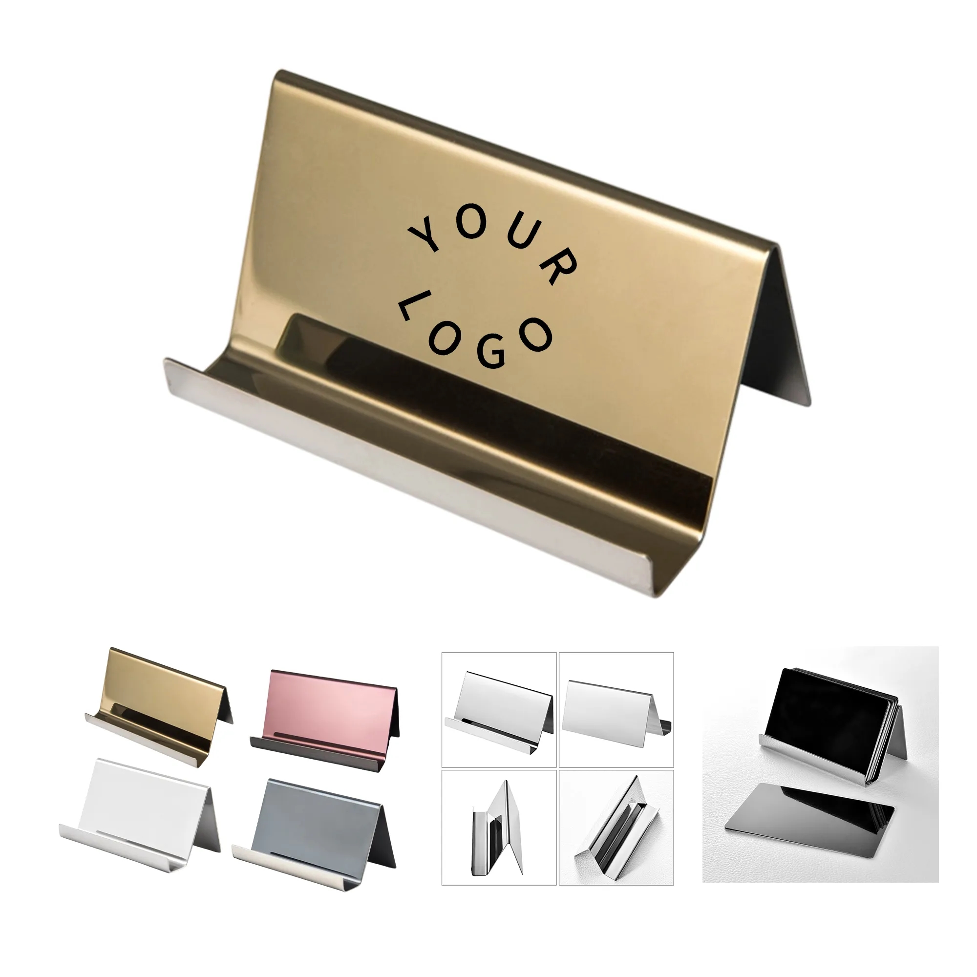 Metal Desktop Card Holder 3