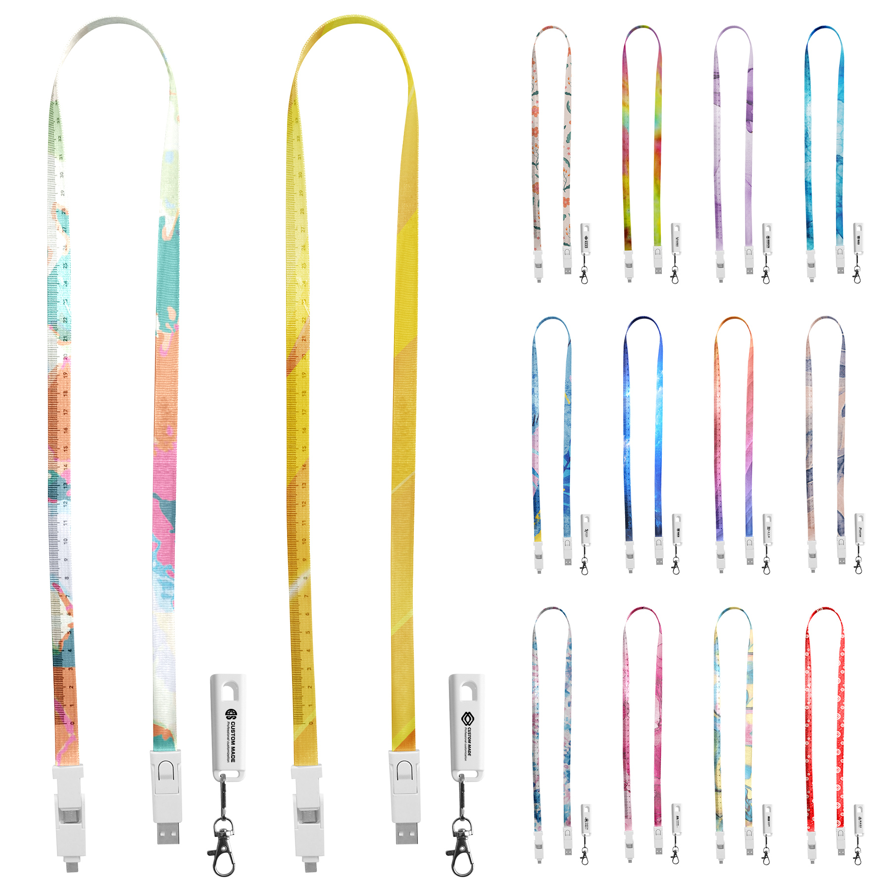 6-In-1 Lanyard USB Charging Cable 15