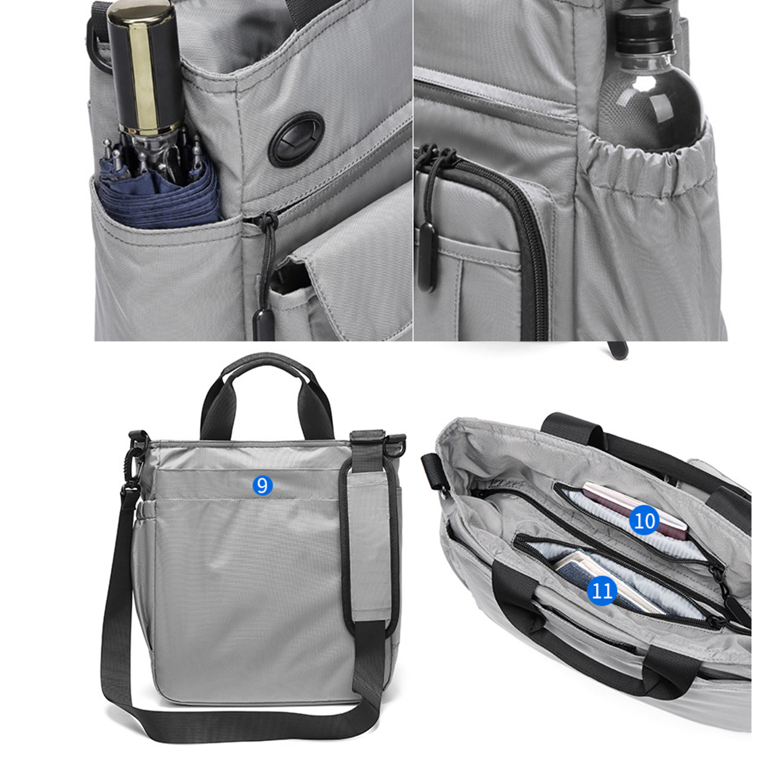 Oxford Water Resistant Large Capacity Crossbody Bags 4