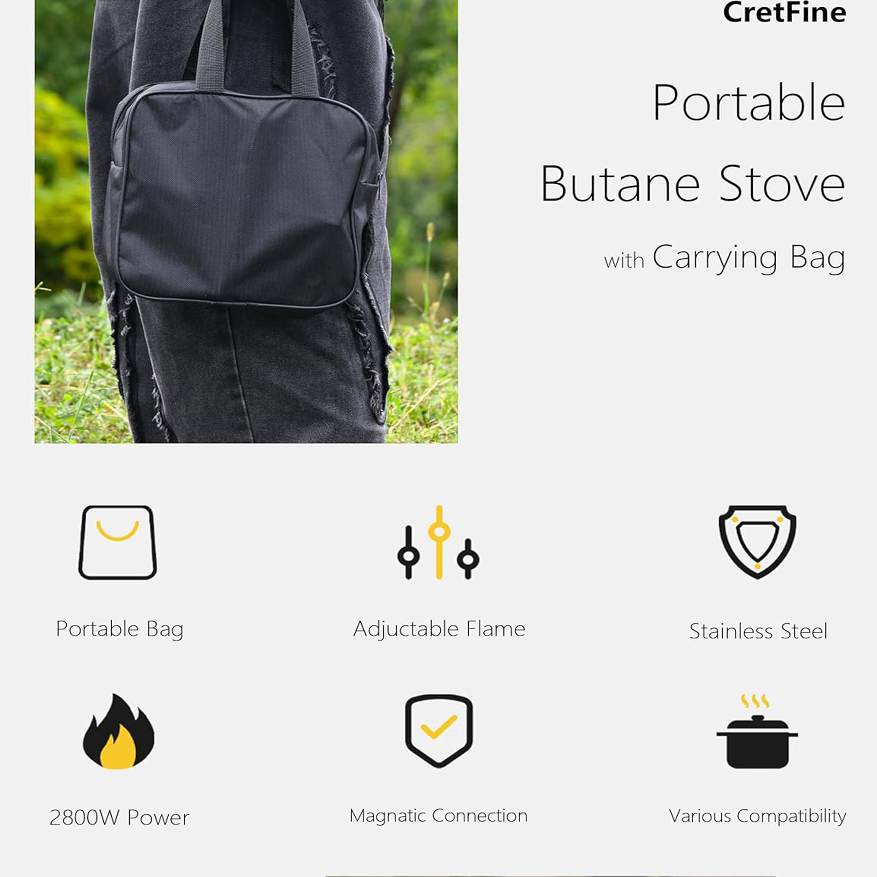 Portable Butane Camping Stove 3