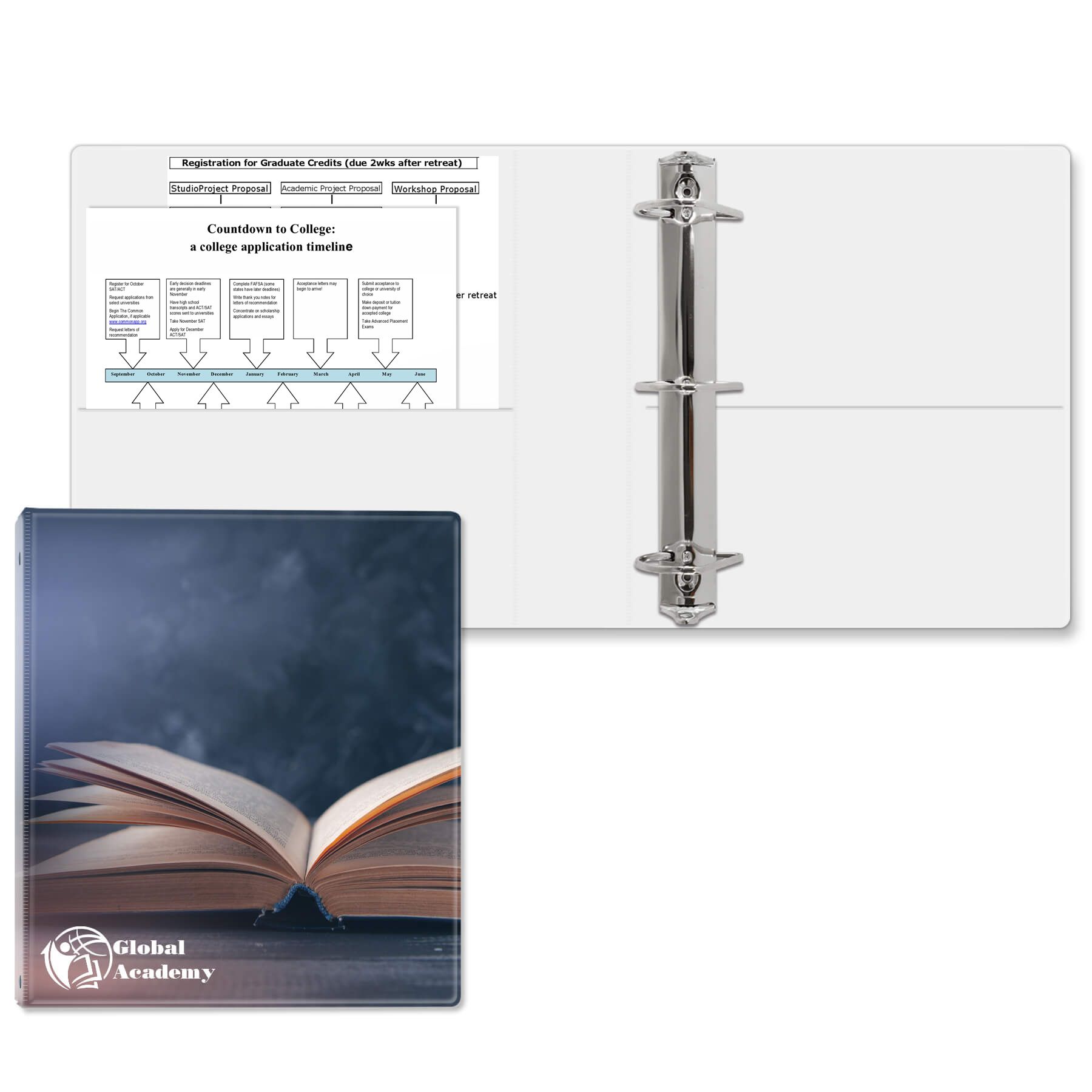 2" Classic Angle D Ring Binder 2