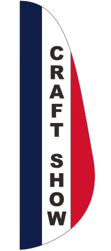 "CRAFT SHOW" 3' x 10' Message Feather Flag 2