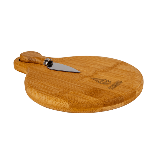 Small Bamboo Cutting Board with Cheese Knife 10