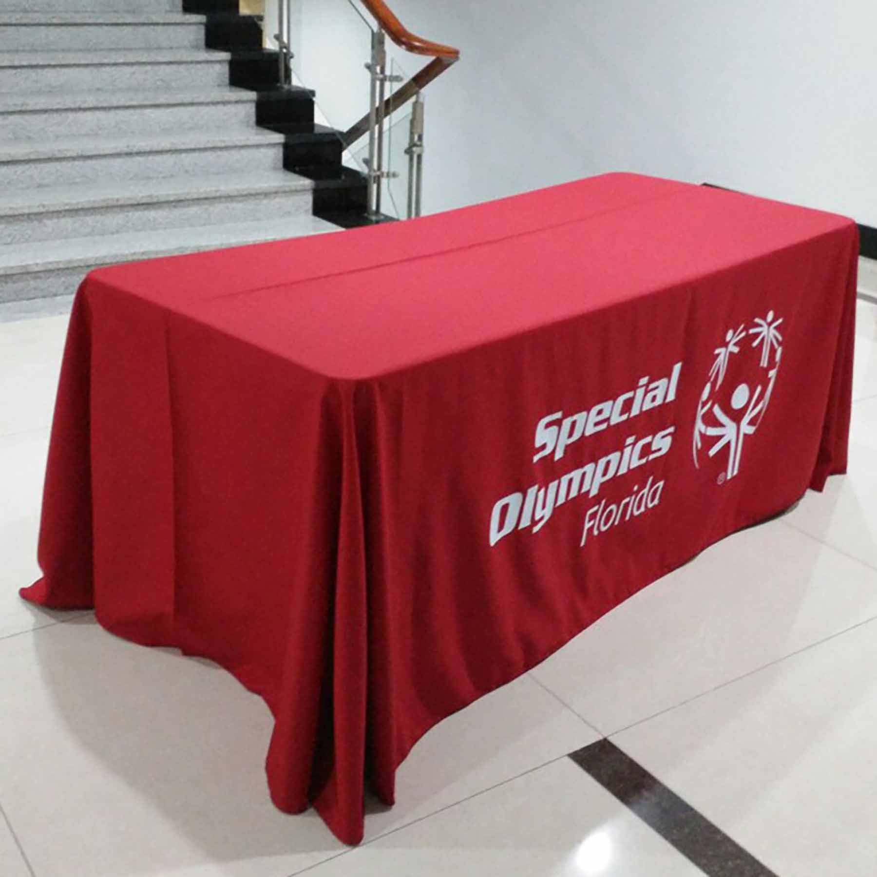 6' Dye Sublimation Standard Table Throw (Full-Color Front Only) 6