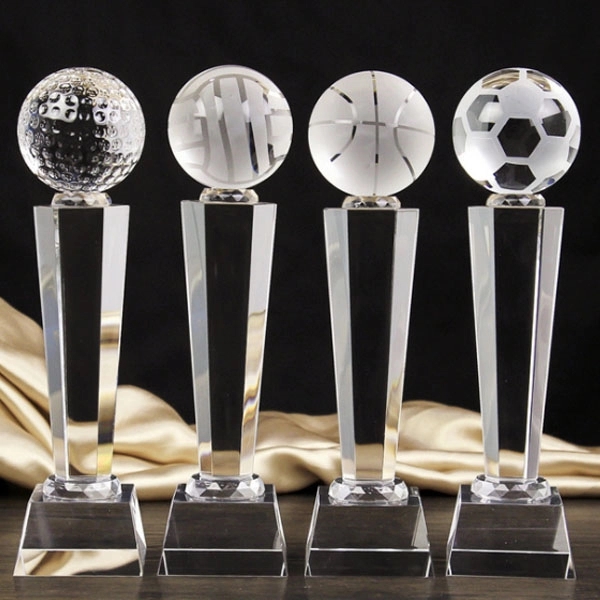 Crystal Basketball Sports Trophy 6