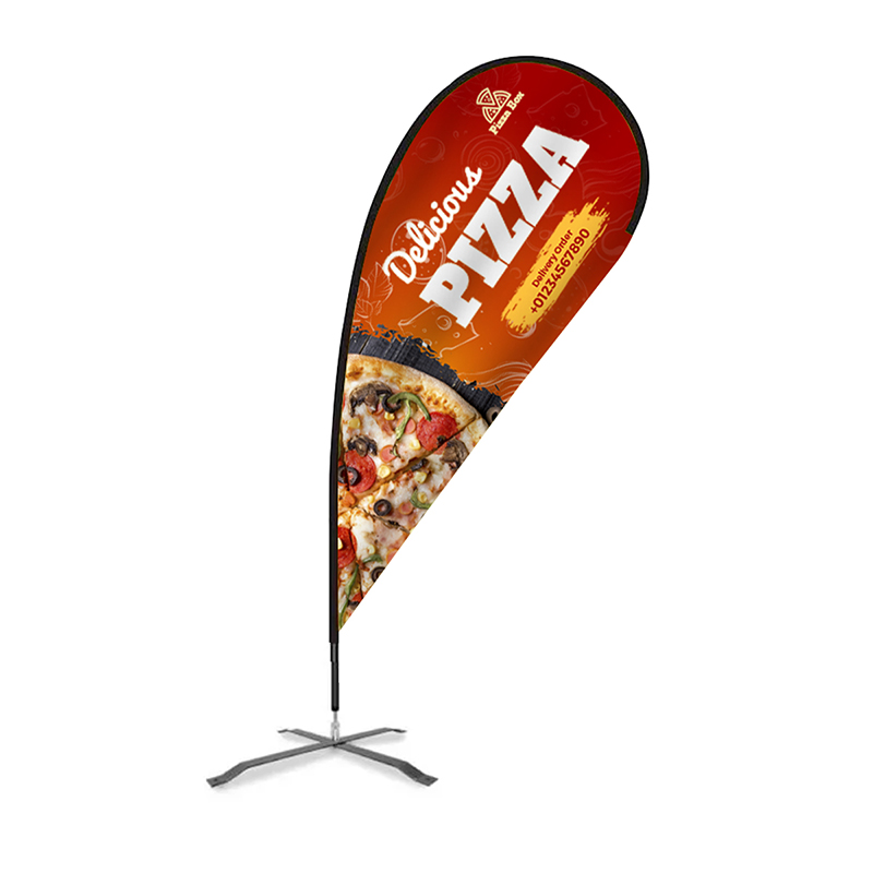 Flex Blade® Teardrop Flag Kit, Single-Sided - 9' Outdoor Flag 1