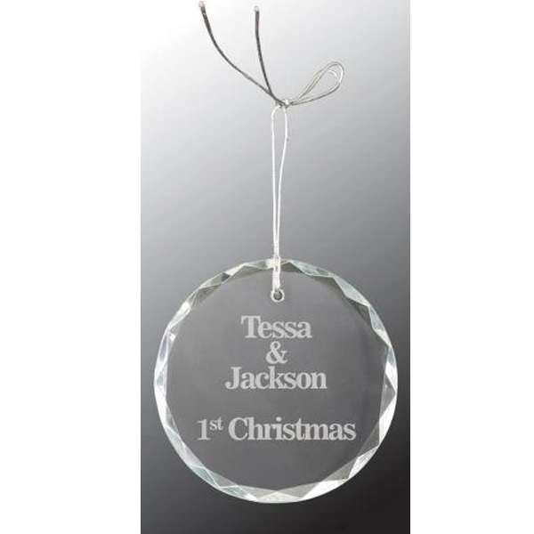 Round Crystal Christmas Tree Ornament 4