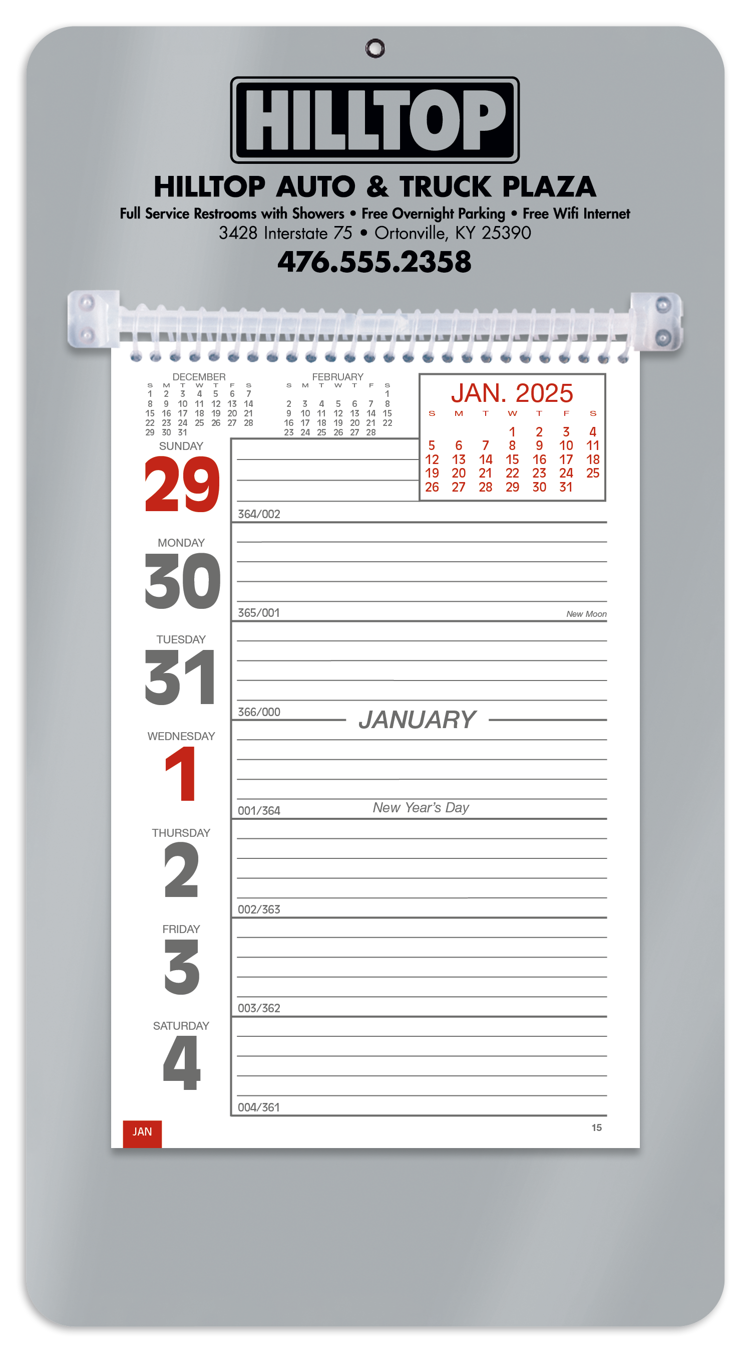 Triumph® Calendars Weekly Memo Calendar 7