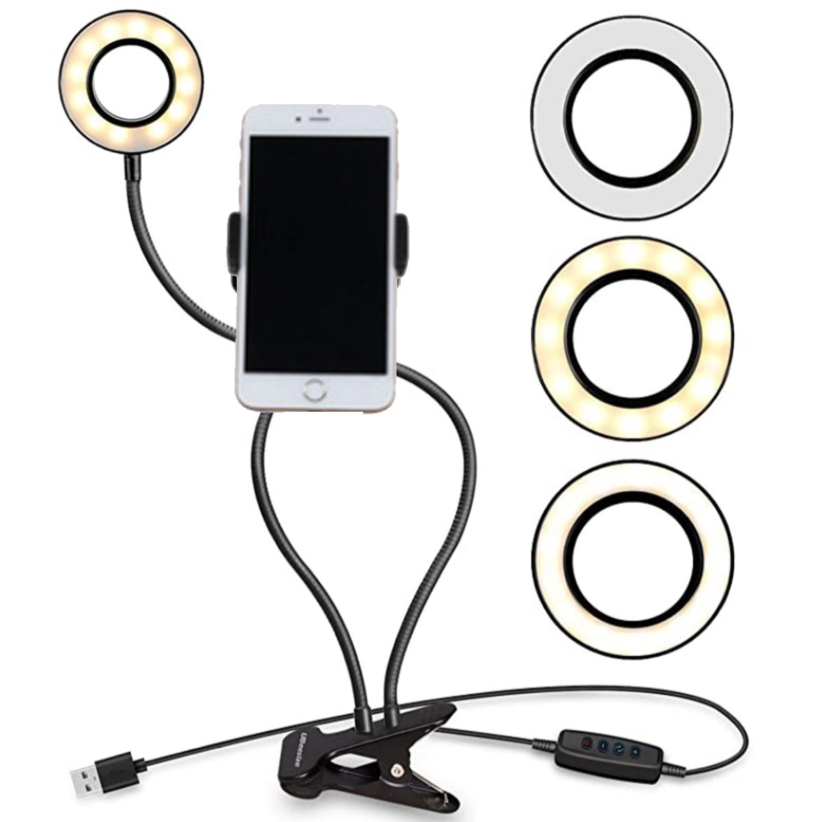 Led Ring Light With Phone Holder 2